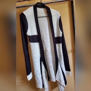 Women's black and white Cardigan, size:S